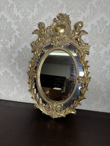 Oválné zrcadlo s andílky, cena za ks