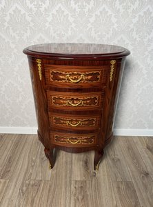 Elegantní oválná komoda, cena za ks