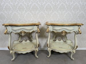 Noční stolek ve stylu benátského baroka, cena za ks Noční stolek ve stylu benátského baroka, cena za ks