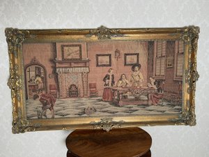 Velká tkaná gobelínová tapiserie