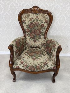 Křeslo s květinovým čalouněním, cena za ks