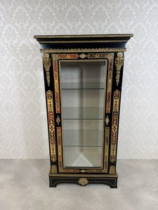 Luxusní vitrína ve stylu francouzského Boulle, Itálie 1970