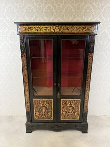 Vitrína ve francouzském stylu Boulle, Itálie 1950